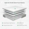 imageNovilla King Mattress 12 Inch Hybrid Pillow Top King Size Mattress in a Box with Gel Memory Foam ampamp Individually Wrapped Pocket Coils Innerspring for a Cozy ampamp Peaceful Sleep