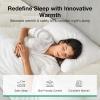 imageNovilla King Mattress Topper  CloudLike Softness Mattress Pad with Plush Flannel Electric Blanket Alternative for Cold Sleepers Deep Pocket 821 Inch Machine WashableWhite
