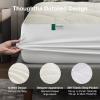 imageNovilla King Mattress Topper  CloudLike Softness Mattress Pad with Plush Flannel Electric Blanket Alternative for Cold Sleepers Deep Pocket 821 Inch Machine WashableWhite