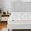 imageNovilla King Mattress Topper  CloudLike Softness Mattress Pad with Plush Flannel Electric Blanket Alternative for Cold Sleepers Deep Pocket 821 Inch Machine WashableWhite