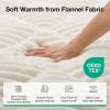 imageNovilla King Mattress Topper  CloudLike Softness Mattress Pad with Plush Flannel Electric Blanket Alternative for Cold Sleepers Deep Pocket 821 Inch Machine WashableWhite
