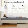 imageNovilla King Size Mattress 12 Inch Memory Foam Mattress King for Cool Night Sleep ampamp Pressure Relief Thermally Balanced Foam Mattresses For Heat Dissipation CertiPURUS Certified Mattresses in a BoxGrey