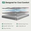 imageNovilla King Size Mattress 12 Inch Memory Foam Mattress King for Cool Night Sleep ampamp Pressure Relief Thermally Balanced Foam Mattresses For Heat Dissipation CertiPURUS Certified Mattresses in a BoxGrey