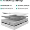 imageNovilla Mattress 12 Inch Queen Size Memory Foam with Comfort for Pressure Relief ampamp Cool Fresh SleepRemovable Washable Cover Medium FirmQueen