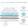 imageNovilla Mattress Topper Queen 3 Inch Dual Layer Memory Foam Mattress Topper Enhance Cooling Supportive ampamp Pressure Relieving with Breathable CoverQueen Size Yozora3 Inch Soft