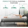imageNovilla Mattress Topper Queen 3 Inch Dual Layer Memory Foam Mattress Topper Enhance Cooling Supportive ampamp Pressure Relieving with Breathable CoverQueen Size Yozora3 Inch