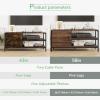 imageNovilla Media Console TV Stand for TVs up to 50quot Flat Screen Living Room Storage Cabinet Doors and Shelves Entertainment Center 43 Inches BrownBrown