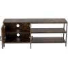 imageNovilla Media Console TV Stand for TVs up to 50quot Flat Screen Living Room Storage Cabinet Doors and Shelves Entertainment Center 43 Inches BrownBrown
