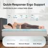 imageNovilla Memory Foam Mattress Topper Twin  2 Inch Cooling Gel Infused Memory Foam  SlowRebound Pressure Relief  CertiPUR Certified  Comfort for Sleeper Sofa RV Camper Dorm RoomBlue