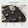 imageNovilla Modern Coffee Table with Storage Shelf Metal Frame for Living Room 43quot Wood Tabletop Tea Table Cocktail TableEasy Assembly WalnutBlack