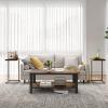 imageNovilla Modern Coffee Table with Storage Shelf Metal Frame for Living Room 43quot Wood Tabletop Tea Table Cocktail TableEasy Assembly WalnutBrown