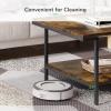 imageNovilla Modern Coffee Table with Storage Shelf Metal Frame for Living Room 43quot Wood Tabletop Tea Table Cocktail TableEasy Assembly WalnutBrown