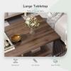 imageNovilla Modern Coffee Table with Storage Shelf Metal Frame for Living Room 43quot Wood Tabletop Tea Table Cocktail TableEasy Assembly WalnutWalnut