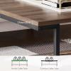 imageNovilla Modern Coffee Table with Storage Shelf Metal Frame for Living Room 43quot Wood Tabletop Tea Table Cocktail TableEasy Assembly WalnutWalnut