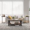 imageNovilla Modern Coffee Table with Storage Shelf Metal Frame for Living Room 43quot Wood Tabletop Tea Table Cocktail TableEasy Assembly WalnutWalnut