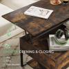 imageNovilla Modern Lift Top Coffee Table with Storage for Living Room Wodden Lift Tabletop Dining Table with Hidden Compartment and Metal Frame 40 Inch Rustic BrownBrown