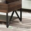 imageNovilla Modern Lift Top Coffee Table with Storage for Living Room Wodden Lift Tabletop Dining Table with Hidden Compartment and Metal Frame 40 Inch Rustic BrownWalnut