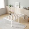 imageNovilla Queen Bed Frame 14 Inch Metal Platform Bed Frame Queen Size with Storage Space Under Bed Heavy Duty Steel Slat Support Easy Assembly No Box Spring NeededWhite