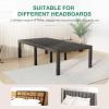 imageNovilla Queen Bed Frame 14 Inch Metal Platform Bed Frame Queen Size with Storage Space Under Bed Heavy Duty Steel Slat Support Easy Assembly No Box Spring NeededBlack
