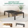 imageNovilla Queen Bed Frame 14 Inch Metal Platform Bed Frame Queen Size with Storage Space Under Bed Heavy Duty Steel Slat Support Easy Assembly No Box Spring NeededBlack