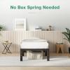 imageNovilla Queen Bed Frame 14 Inch Metal Platform Bed Frame Queen Size with Storage Space Under Bed Heavy Duty Steel Slat Support Easy Assembly No Box Spring NeededBlack