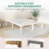 imageNovilla Queen Bed Frame 14 Inch Metal Platform Bed Frame Queen Size with Storage Space Under Bed Heavy Duty Steel Slat Support Easy Assembly No Box Spring NeededWhite