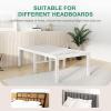 imageNovilla Queen Bed Frame 14 Inch Metal Platform Bed Frame Queen Size with Storage Space Under Bed Heavy Duty Steel Slat Support Easy Assembly No Box Spring NeededWhite