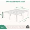 imageNovilla Queen Bed Frame 14 Inch Metal Platform Bed Frame Queen Size with Storage Space Under Bed Heavy Duty Steel Slat Support Easy Assembly No Box Spring NeededWhite