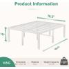 imageNovilla Queen Bed Frame 14 Inch Metal Platform Bed Frame Queen Size with Storage Space Under Bed Heavy Duty Steel Slat Support Easy Assembly No Box Spring NeededWhite