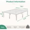 imageNovilla Queen Bed Frame 14 Inch Metal Platform Bed Frame Queen Size with Storage Space Under Bed Heavy Duty Steel Slat Support Easy Assembly No Box Spring NeededWhite