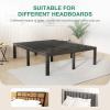 imageNovilla Queen Bed Frame 14 Inch Metal Platform Bed Frame Queen Size with Storage Space Under Bed Heavy Duty Steel Slat Support Easy Assembly No Box Spring NeededBlack