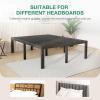 imageNovilla Queen Bed Frame 14 Inch Metal Platform Bed Frame Queen Size with Storage Space Under Bed Heavy Duty Steel Slat Support Easy Assembly No Box Spring NeededBlack