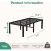 imageNovilla Queen Bed Frame 14 Inch Metal Platform Bed Frame Queen Size with Storage Space Under Bed Heavy Duty Steel Slat Support Easy Assembly No Box Spring NeededBlack