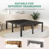 imageNovilla Queen Bed Frame 14 Inch Metal Platform Bed Frame Queen Size with Storage Space Under Bed Heavy Duty Steel Slat Support Easy Assembly No Box Spring NeededBlack