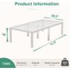 imageNovilla Queen Bed Frame 14 Inch Metal Platform Bed Frame Queen Size with Storage Space Under Bed Heavy Duty Steel Slat Support Easy Assembly No Box Spring NeededWhite
