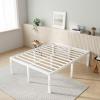 imageNovilla Queen Bed Frame 14 Inch Metal Platform Bed Frame Queen Size with Storage Space Under Bed Heavy Duty Steel Slat Support Easy Assembly No Box Spring NeededWhite