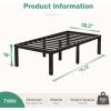 imageNovilla Queen Bed Frame 14 Inch Metal Platform Bed Frame Queen Size with Storage Space Under Bed Heavy Duty Steel Slat Support Easy Assembly No Box Spring NeededBlack