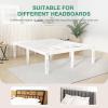 imageNovilla Queen Bed Frame 14 Inch Metal Platform Bed Frame Queen Size with Storage Space Under Bed Heavy Duty Steel Slat Support Easy Assembly No Box Spring NeededWhite