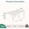 imageNovilla Queen Bed Frame 14 Inch Metal Platform Bed Frame Queen Size with Storage Space Under Bed Heavy Duty Steel Slat Support Easy Assembly No Box Spring NeededWhite