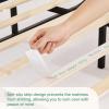 imageNovilla Queen Bed Frame Metal Platform Bed Frame NoiseFree Sturdy Metal Bed Frame Heavy Duty Wood SlatsWood Slats Support No Box Spring Needed Easy Assembly Dark BlackQueen