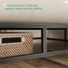 imageNovilla Queen Bed Frame Metal Platform Bed Frame NoiseFree Sturdy Metal Bed Frame Heavy Duty Wood SlatsWood Slats Support No Box Spring Needed Easy Assembly Dark BlackTwin