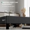 imageNovilla Queen Bed Frame with Headboard Linen Upholstered Bed Frame Queen Size with Wood Slats Support No Box Spring Needed Heavy Duty Feet Easy Assembly BeigeGrey