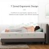 imageNovilla Queen Mattress 12 Inch Foam Mattress Double Air Zone Queen Size Mattresses with Flippable Design for Back ampamp Side Sleeper Tight Top Mattresses with Breathable Fabric CoverWhite
