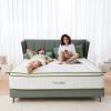 imageNovilla Queen Mattress 12 Inch Gel Memory Foam Hybrid Mattress with Pocketed Coil for Pressure Relief ampamp Motion Isolation Medium Firm Mattress Queen in a Box AmenityWhite