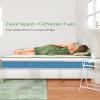 imageNovilla Queen Mattress 12 Inch Hybrid Pillow Top Queen Size Mattress in a Box with Gel Memory Foam ampamp Individually Wrapped Pocket Coils Innerspring for a Cozy ampamp Peaceful SleepWhitegrey