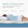 imageNovilla Queen Mattress 12 Inch Hybrid Pillow Top Queen Size Mattress in a Box with Gel Memory Foam ampamp Individually Wrapped Pocket Coils Innerspring for a Cozy ampamp Peaceful SleepWhitegrey