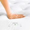 imageNovilla Queen Mattress 12 Inch Hybrid Pillow Top Queen Size Mattress in a Box with Gel Memory Foam ampamp Individually Wrapped Pocket Coils Innerspring for a Cozy ampamp Peaceful SleepWhitegrey