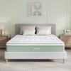 imageNovilla Queen Mattress 12 Inch Hybrid Pillow Top Queen Size Mattress in a Box with Gel Memory Foam ampamp Individually Wrapped Pocket Coils Innerspring for a Cozy ampamp Peaceful SleepWhitegreen