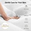 imageNovilla Queen Mattress Topper Extra Thick Pillow Top Mattress Pad with Down Alternative Breathable Mattress Cover with for 821quot Machine Washable Fitted Mattress Protector  GreenWhiteGreenwhite