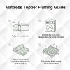 imageNovilla Queen Mattress Topper Extra Thick Pillow Top Mattress Pad with Down Alternative Breathable Mattress Cover with for 821quot Machine Washable Fitted Mattress Protector  GreenWhiteGreenwhite